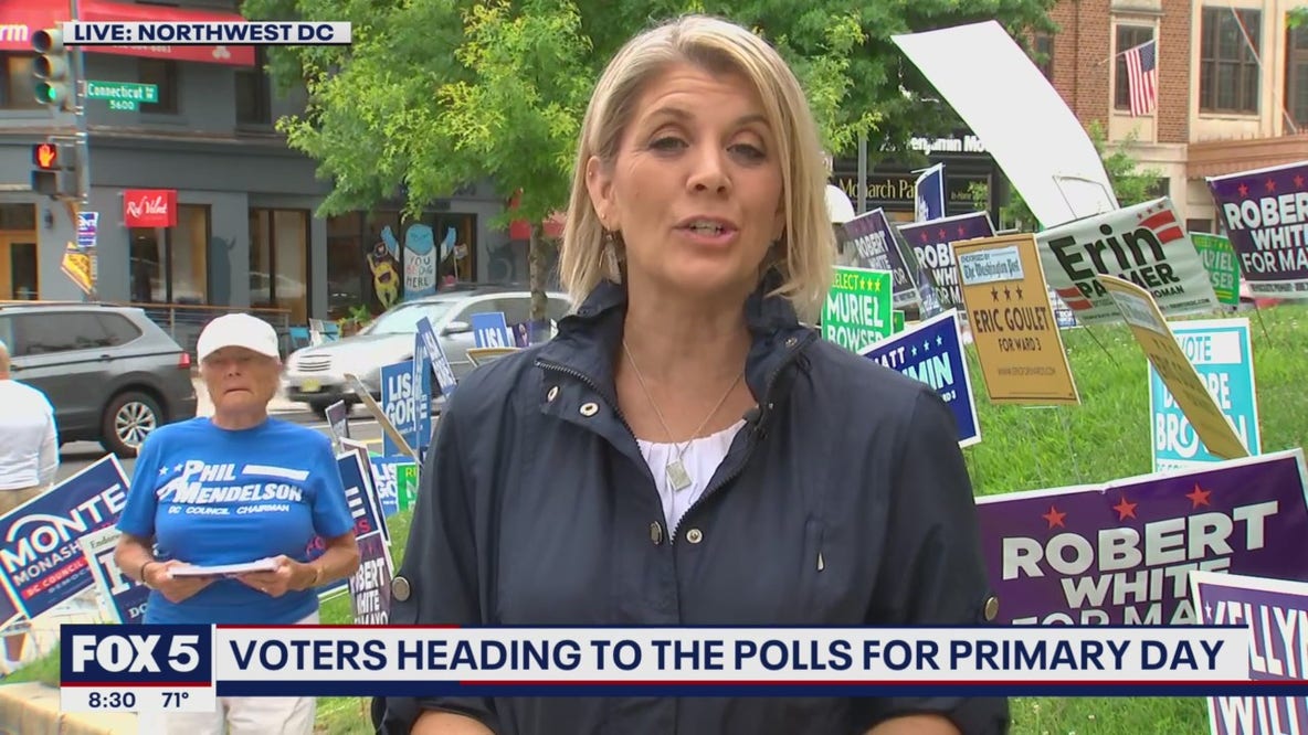 Voters line up for primaries in DC, Virginia